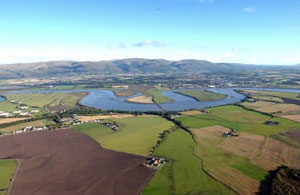 Aerial view of Clackmannanshire