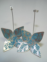Earrings by Claire Maxtone, Jewellery Designer