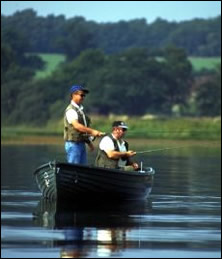Fishing at Gartmorn Dam