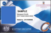 Sample travel card