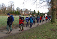 Photograph of a group of walkers