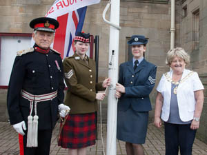 Flag Raising Ceremony.